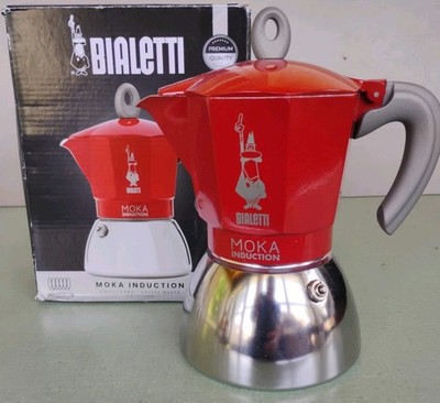 Bialetti Moka Induction Stove Top 6 Cup Italian Coffee Maker Damaged Box