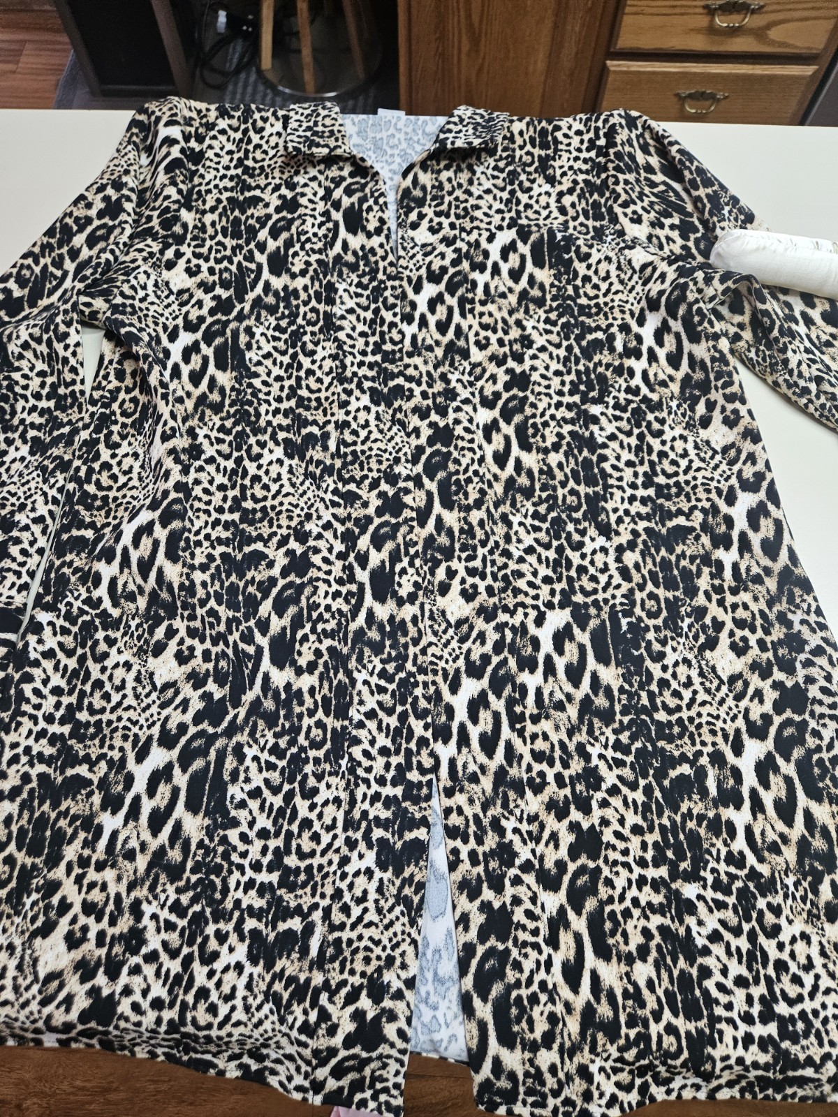 Chico's Split Neck Leopard Print Tunic Top Size 1… - image 9