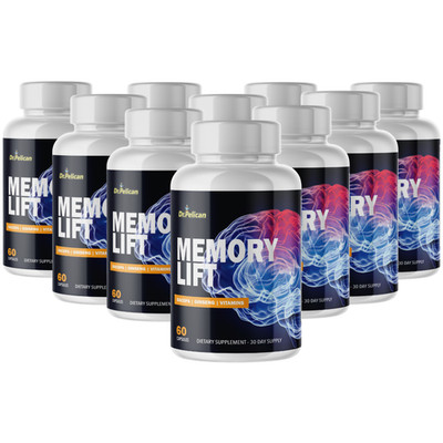 Memory Lift- Brain & Cognitve Support- 10 Bottles- 600 Capsules