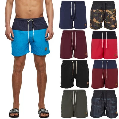 Urban Classics Block Swim Shorts Maillot de Bain Court Pantalon Loisirs XS - 5XL - Photo 1/3