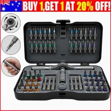 66 In 1 Magnetic Screwdriver Set DIY Ratchet Screwdriver Multi Bit Drive Kit AUS