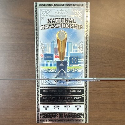 College Football Playoff National Championship 2017 Ticket Raymond James Stadium