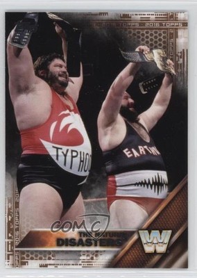 2016 Topps WWE Tag Team Championship Bronze The Natural Disasters #81 Patch 0x1