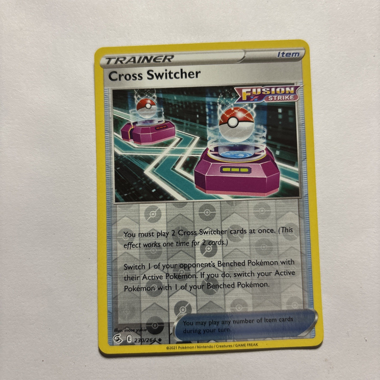 Cross Switcher 230/264 Reverse Holo Fusion Strike LP