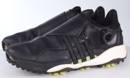 Adidas Tour 360 22 BOA Men's Golf Shoes Size 12 M Leather Black Iron