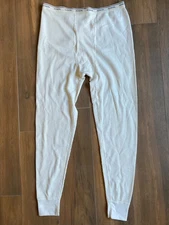 Vintage Fruit of the Loom Thermal Pants Men's Long Johns Blue Label Size 2XL