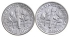 Choice Unc 1962 P+D Roosevelt Dime Gem BU Collection Lot Set *8542 — photo 2
