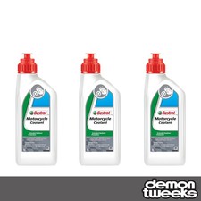 3 x Castrol Motorcycle Coolant / Anti Freeze - 1 Litre (Can Withstand -25 Temps)