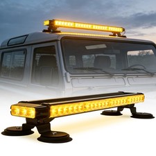 LED Barra Lampeggiante GIALLO Magnetico Ambra Soccorso Stradale Alta Luminosità