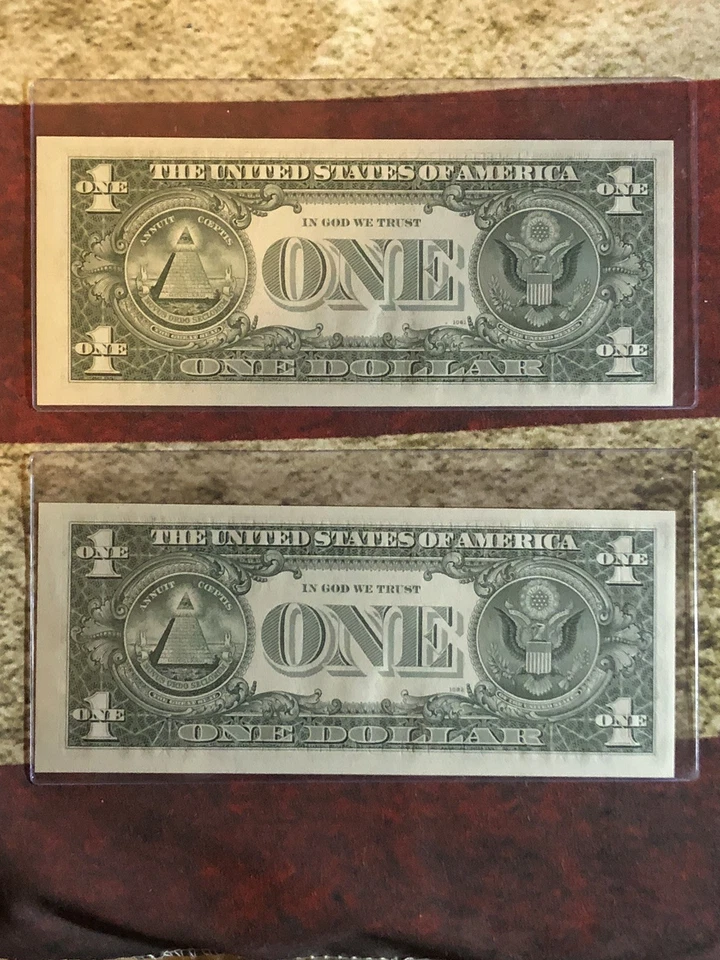 Joseph Barr $1 Dollar Lot of 10 Sequential Pairs ( Graded Pair Are Creased ) - Image 4 of 4