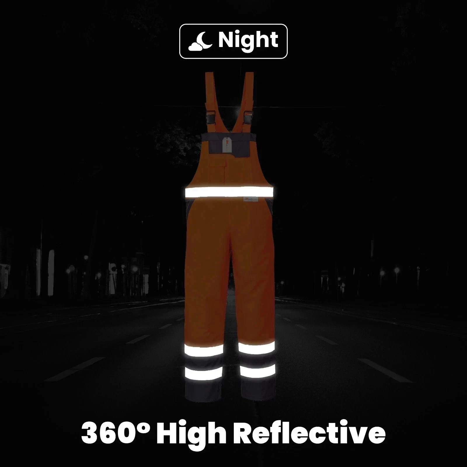 Night reflective visibility image
