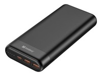 Sandberg Powerbank 20000 Mah 74.4 Wh 3.25 A Pd Qc 3.0 3 Ausgabeanschlussstellen