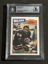 OTIS WILSON 1987 TOPPS SIGNED AUTOGRAPHED CARD BEARS BECKETT BAS AUTHENTIC