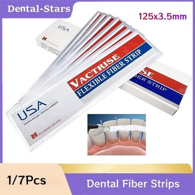 1/7Pcs Glass Splint Loose Tooth Fixation Strips Dental Flexible Fiber Strip Bond