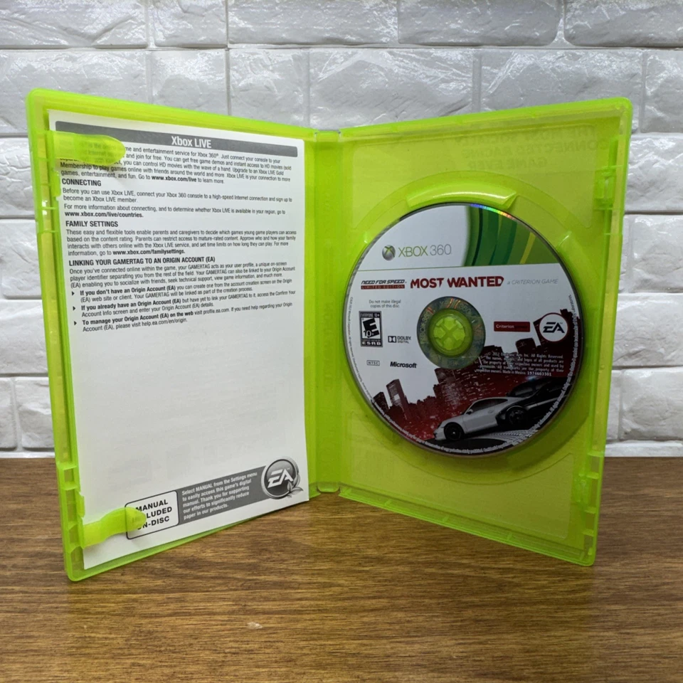 Xbox 360 Racing Game Lot of 3 Forza 4 Need for Speed Most Wanted Shift Tested - Image 3 of 4