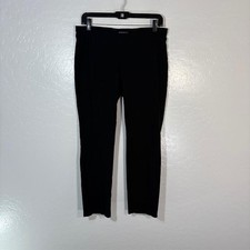 Eileen Fisher Pants Womens Small Black Pull On Ankle Slim Stretch Viscose