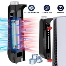 Game Console External Cooler Cooling Fan for PS5 3 Speeds Portable Plug & Play