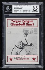 1984 Decathlon Negro League Baseball Stars Josh Gibson #9 BGS 8.5 HOF 0q3