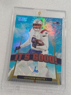 2025 Panini Score Kayshon Boutte It's GOOD! Auto #IGG-KBE Patriots Super Bowl