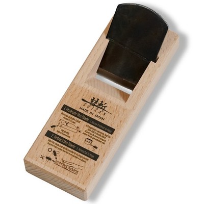 SUIZAN Japanese Wood Block Plane Kanna 1.7 Inch (42mm) Hand Planer for Woodwork