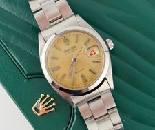 Rolex Oysterdate 6494 Tropical Gold Dial Roulette Date Vintage Watch c.1958