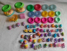 Lot of 55 HATCHIMALS Colleggtibles Mini Figures 7 purple 4 Blue 5 Pink wing