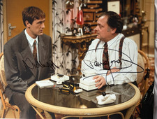 David Jason & Nicholas Lyndhurst 16x12" Hand Signed Photo + COA & PSA QO Card David Jason & Nicholas Lyndhurst 16x12" Hand Signed Photo + COA & PSA QO Card