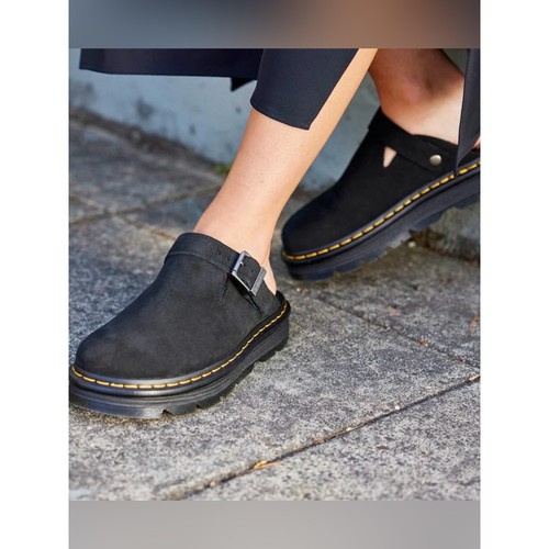 Dr.Martens Zebzag  Suede Slingback Platform Mule