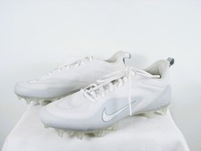 Nike Alpha Huarache 8 Pro Lacrosse Cleats Men Size 14 #CW4439-110 White / Platin