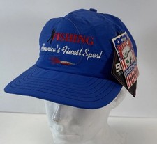 Vintage 90s Fishing Cap America’s Finest Sport Supplex Nylon Made in USA NWT