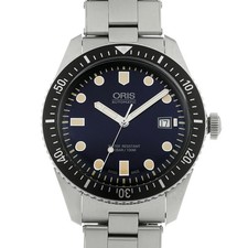 Oris Divers 65 01 733 7720 4055-07 8 21 18 Blue Men's Watch Used