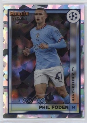 2022 Topps Merlin UEFA Club Competitions Atomic Refractor /250 Phil Foden 0b4t