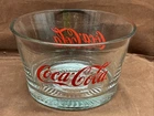 Vintage Coca-Cola Coke 4.5”  x 7” Heavy Glass Bowl Dish  EUC