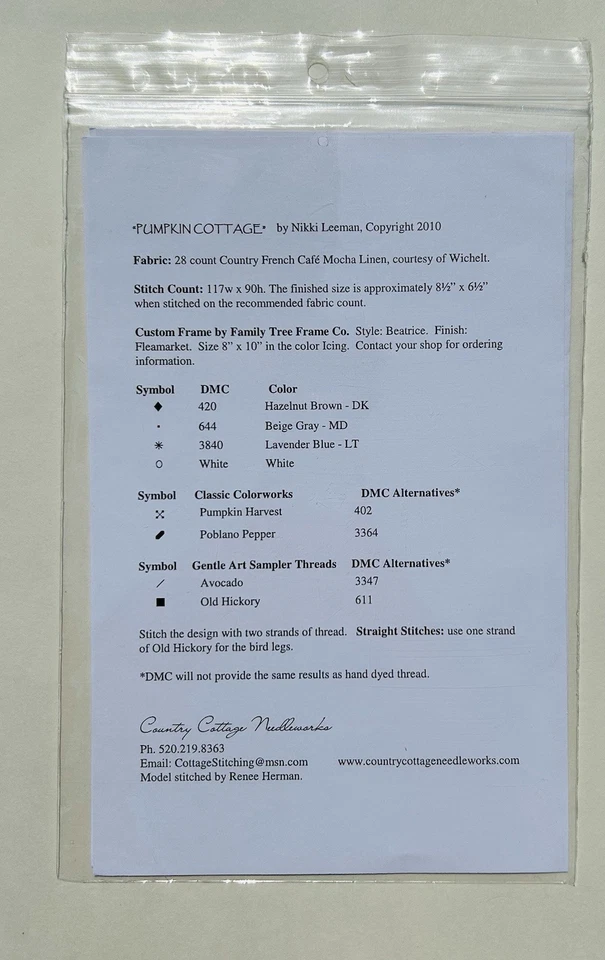 New The Proper Stitcher AUTUMN SAMPLER Cross Stitch Pattern Chart - Image 3 of 3