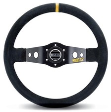 Sparco 215 Suede Black Steering Wheel - Premium Automotive Accessory