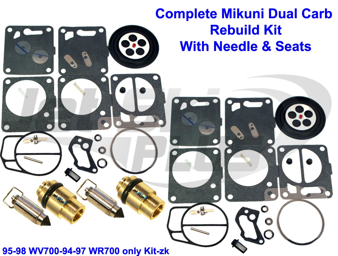 Yamaha Dual Mikuni Carburetor Rebuild Kit & Needle/Seat Wave