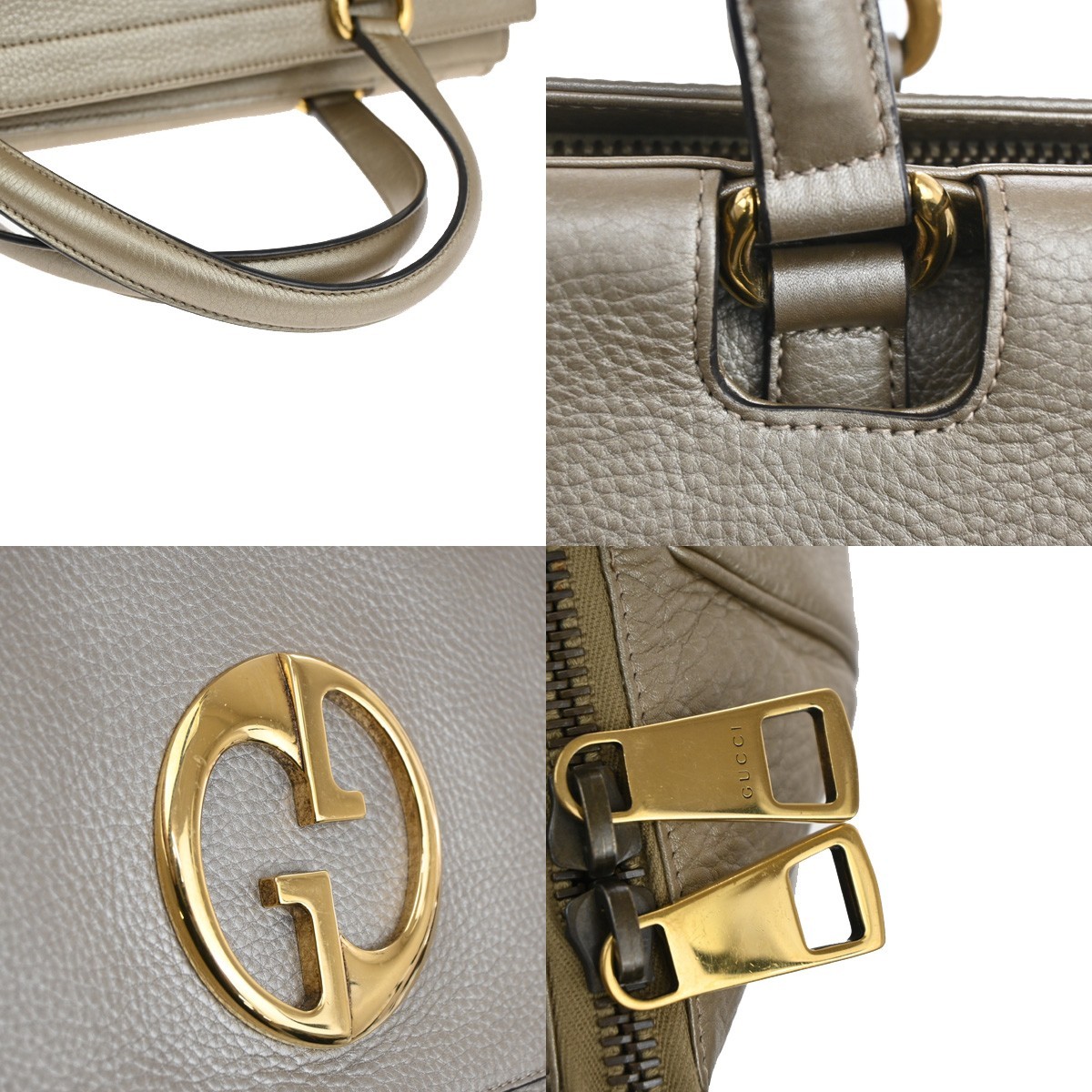 GUCCI バッグ Gucci Roxy Calfskin Web Medium Blondie Top Handle Shoulder Flap