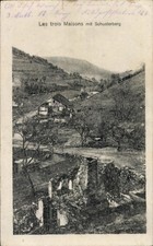 Ak Les Trois Maisons Phalsbourg Moselle mit S...