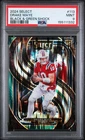 2024 Panini Select - Drake Maye #113 (RC) Black & Green Shock Prem. Lvl PSA 9