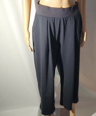 Lululemon Take It Easy Pants Womens 10 Black Wide Leg High Rise Lounge Modal
