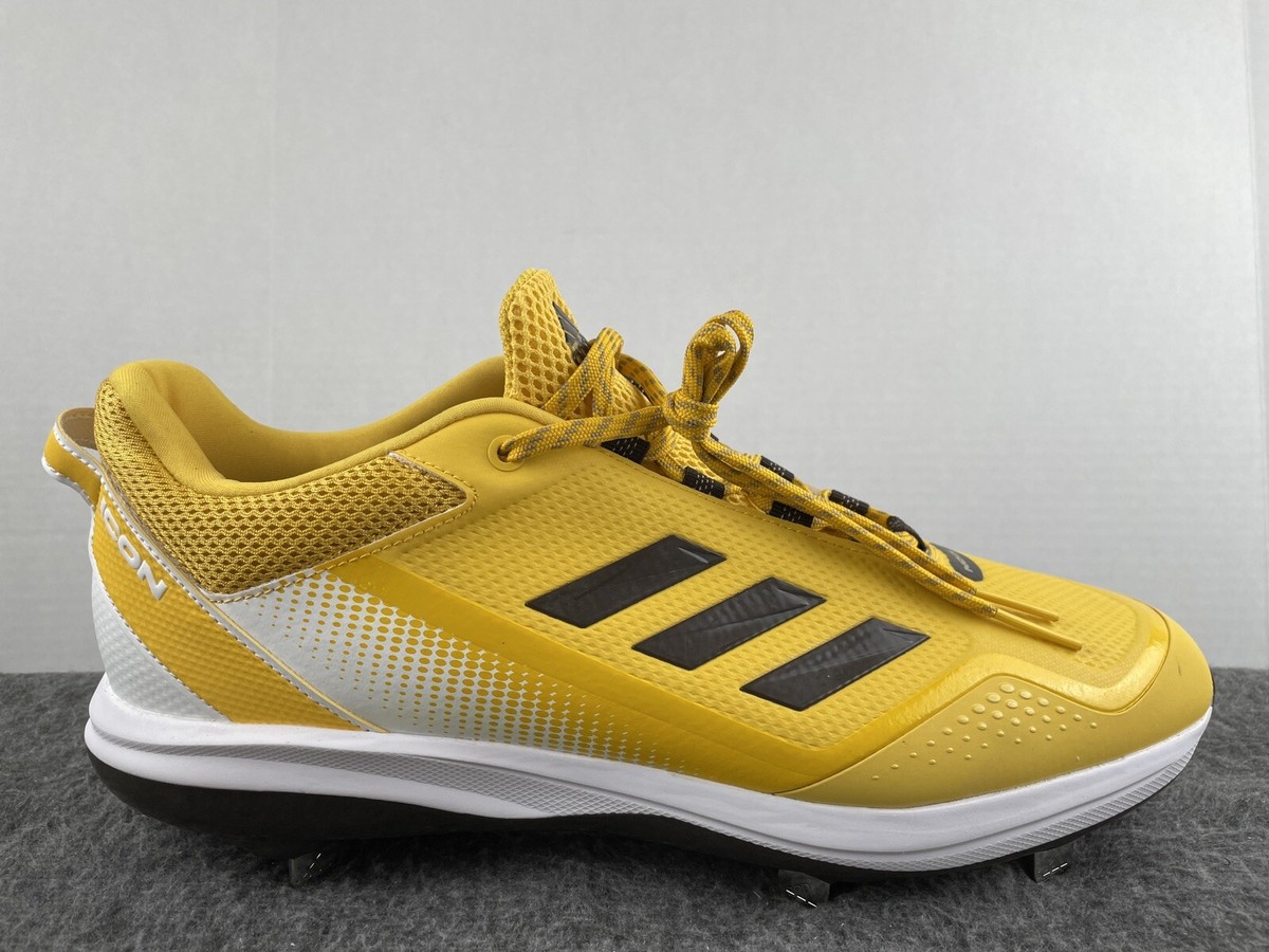 Men\'s Adidas Icon 7 Metal Baseball Cleats Shoes‎ Yellow/Brown Size 14 GX5834 Adidas Icon 7 Metal Baseball Cleats Men main image 4