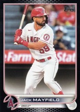 JACK MAYFIELD /71 TOPPS BLACK BORDER PARALLEL LOS ANGELES ANGELS #614 2022 22