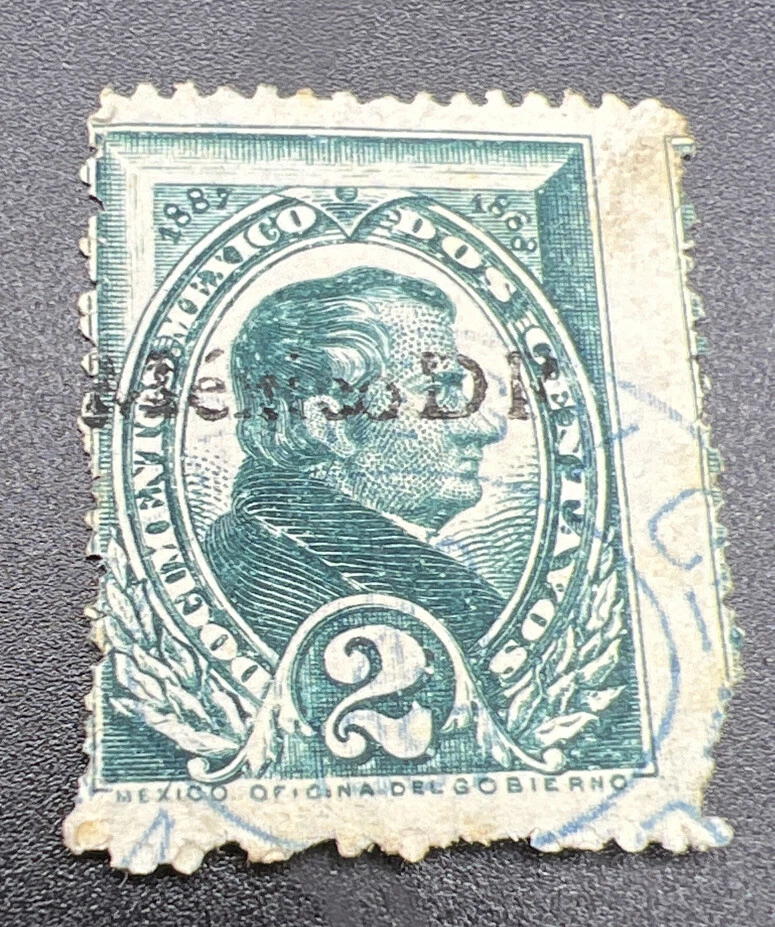 3 SELLOS ANTIGUOS DE MÉXICO UN REAL 2 centavos, 5 centavos Foto 3 de 4