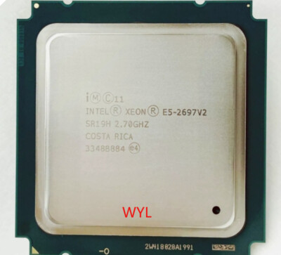 Intel Xeon E5-2697 V2 2.7GHz 12 Core 30M LGA2011 130W SR19H CPU Processor