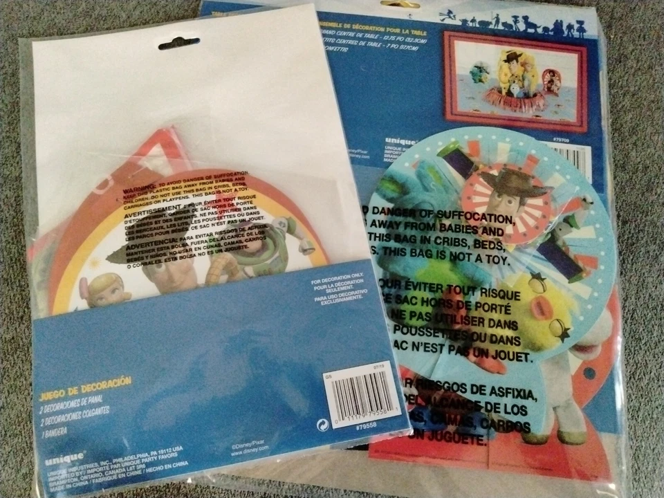 Toy Story 4 Decoraciones de Fiesta de Cumpleaños 28 PIEZAS 🎉🥳🎊NUEVO EN PAQUETE-¡DIFÍCIL DE ENCONTRAR!! DISNEY PIXAR Foto 4 de 4