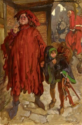 EDWIN AUSTIN ABBEY *2X3 FRIDGE MAGNET* ARTIST  ILLUSTRATOR PAINTER SHAKESPEARE
