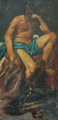 MARS. NACH DEM SEGELN. ÖL AUF LEINWAND. SPANIEN.XIX-XX