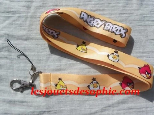 ANGRY BIRD   TOUR de COU porte clef KEYCHAIN cordon MP3 lanière lanyard clé neuf