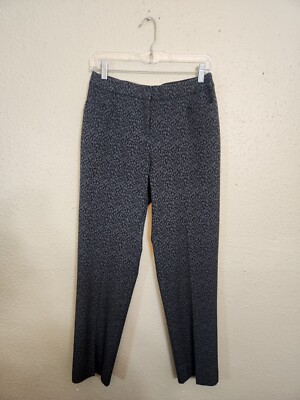 INC International Concepts Women's Gray Leopard Printed Ankle Pants Size 6S