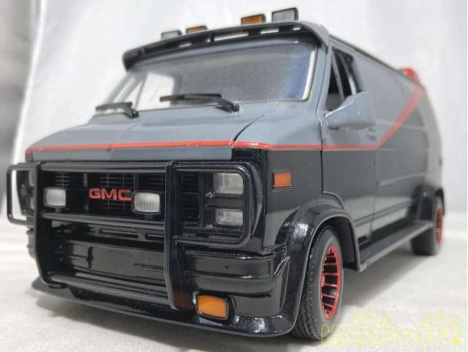 1/18 Hot Wheels GMC A Team Vandura Black Gray w/Box From Japan Model Car Minicar - Image 3 of 4